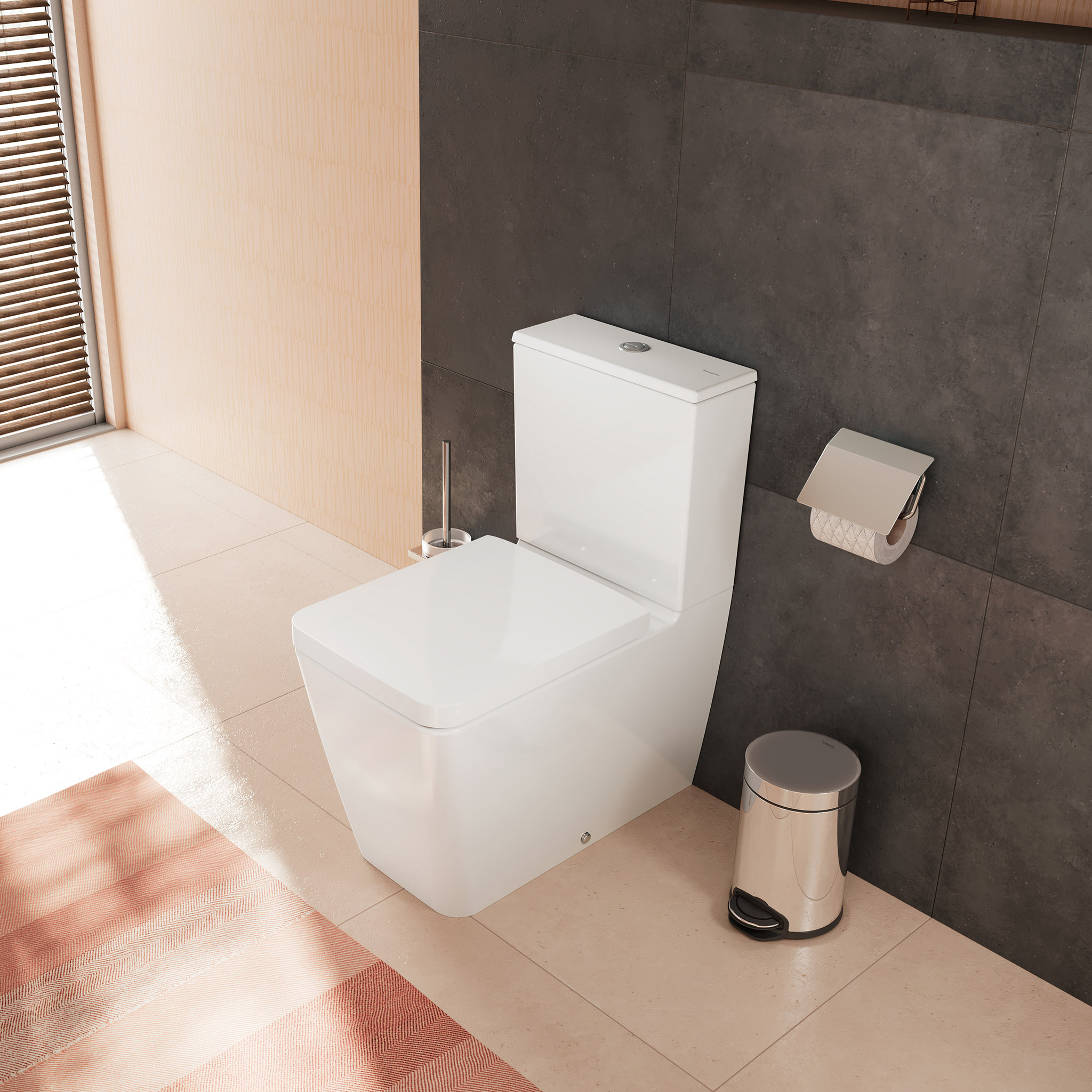 Hansgrohe EluPura Q miska kompakt WC biały 61164450
