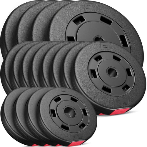 Zestaw obciążeń kompozytowych 90kg (4x10, 8x5, 4x2.5)