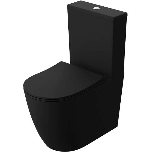 LAVITA Kompakt WC NAUTILUS bezkołnierzowy z deską duroplastową czarny