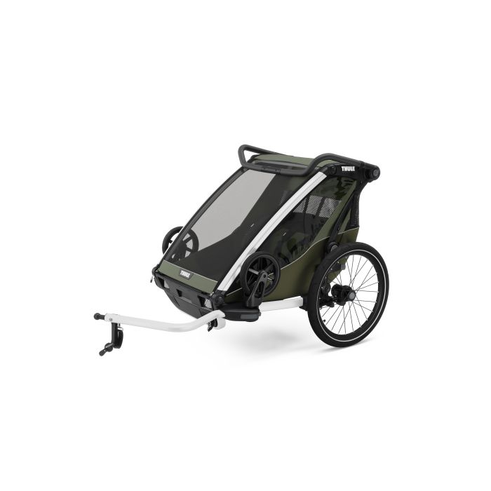 Thule Chariot Lite Double - dwuosobowa przyczepka rowerowa-Vintage Green