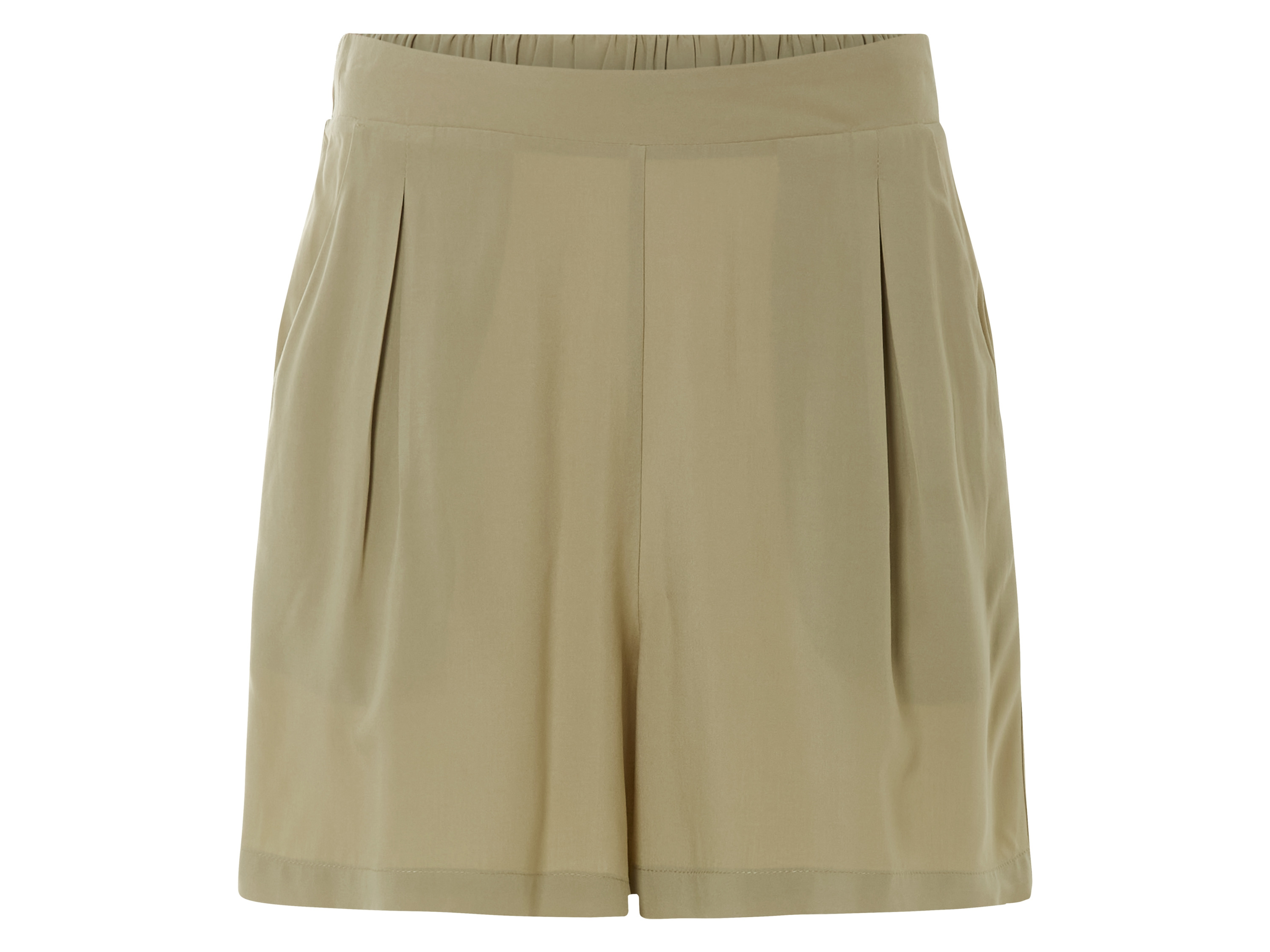 esmara Szorty damskie z wiskozy Khaki, XS 32-34