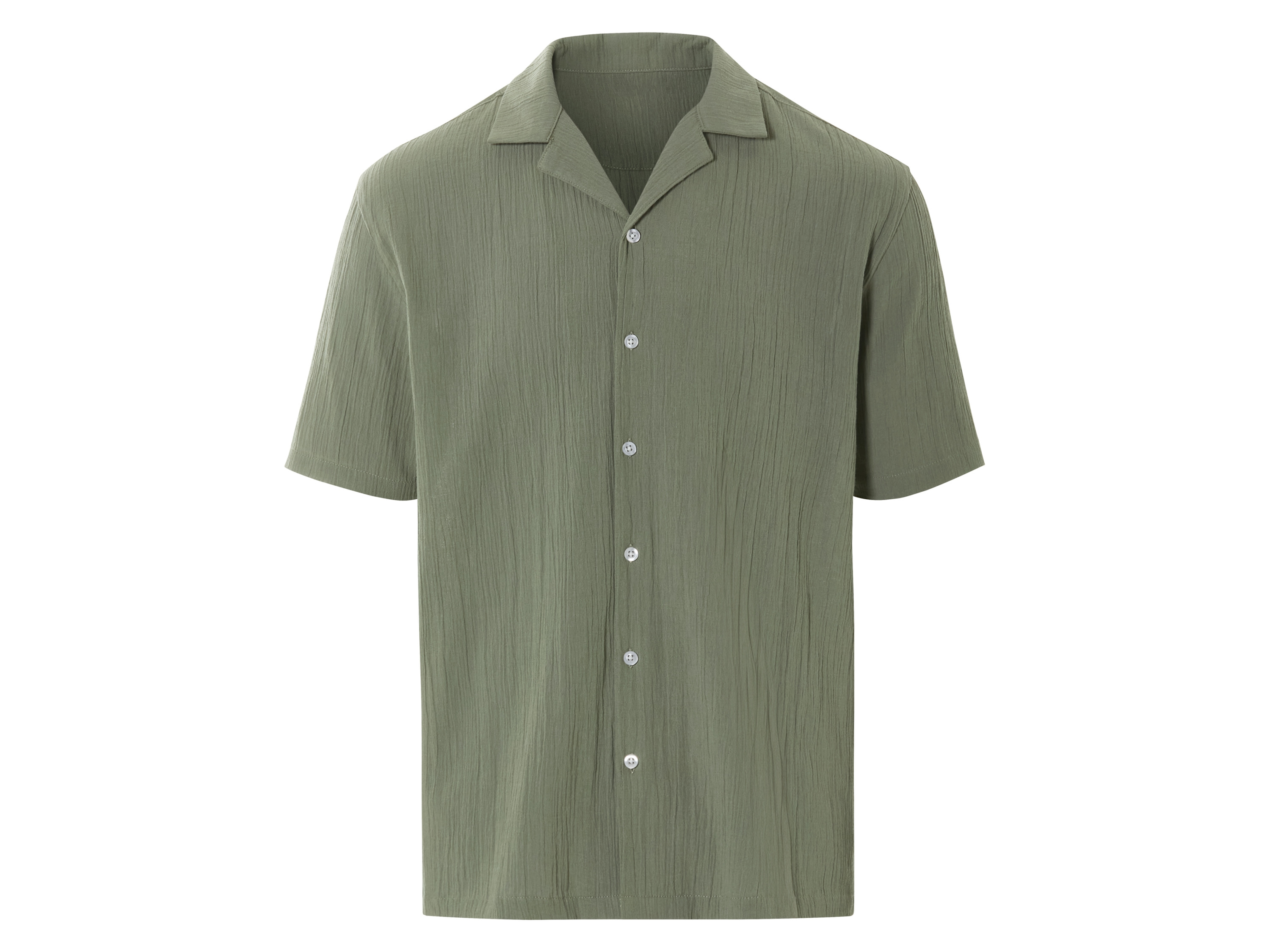 Livergy Koszula męska z krótkim rękawem Khaki, XL 43/44