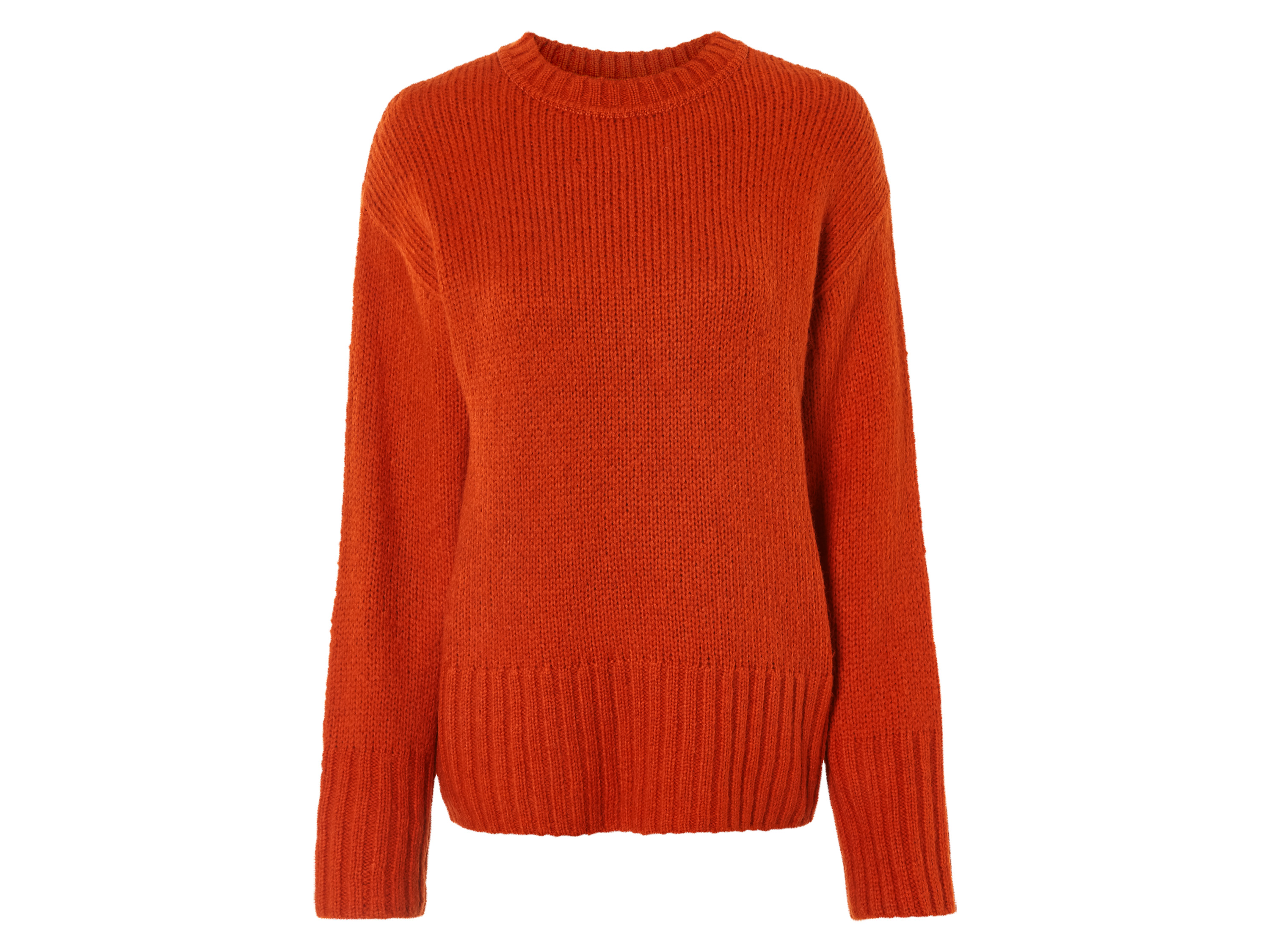 esmara Sweter damski z wełną Czerwony, S36/38