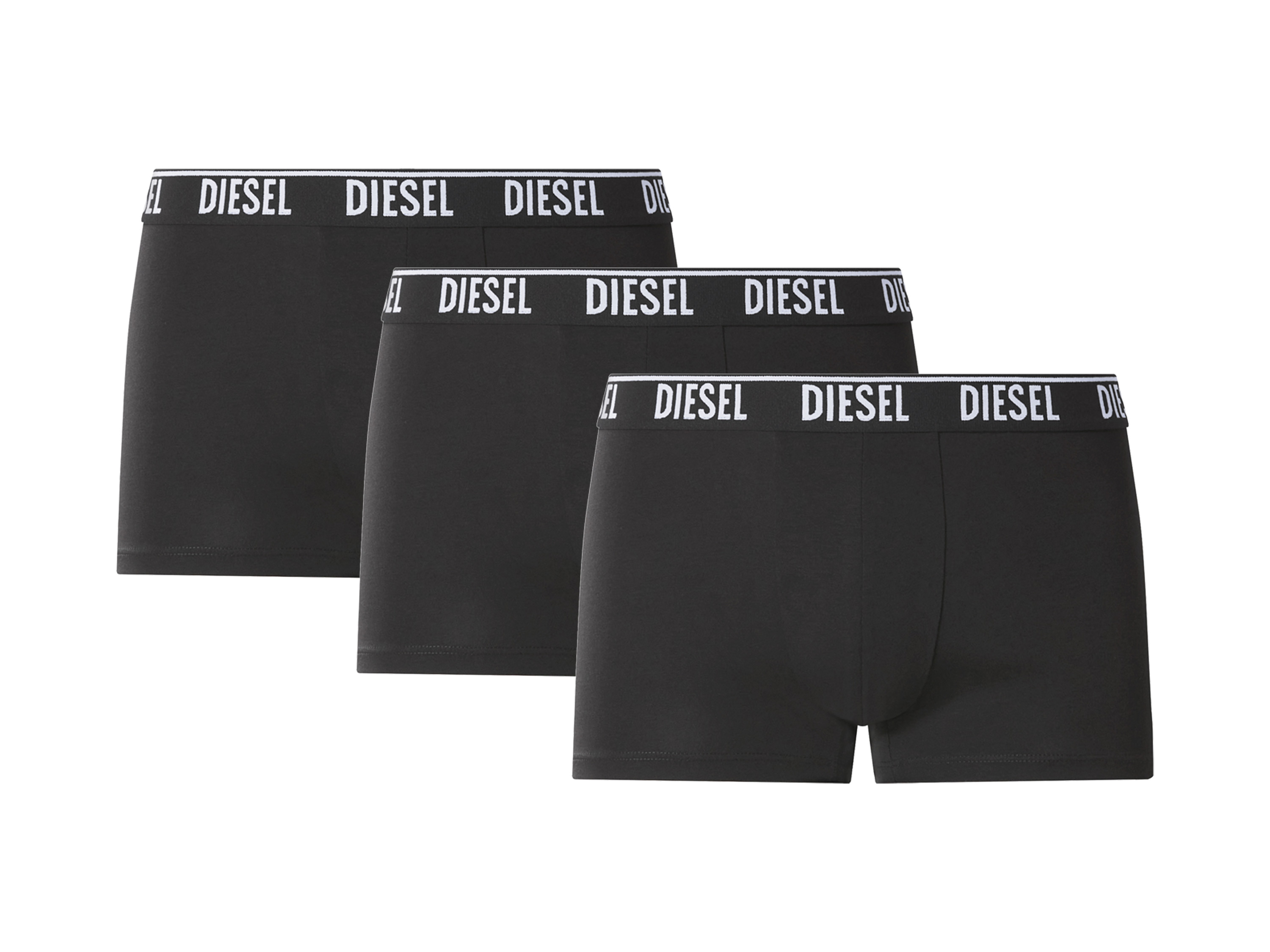 Diesel Bokserki męskie z bawełną, 3 pary Czarny, M