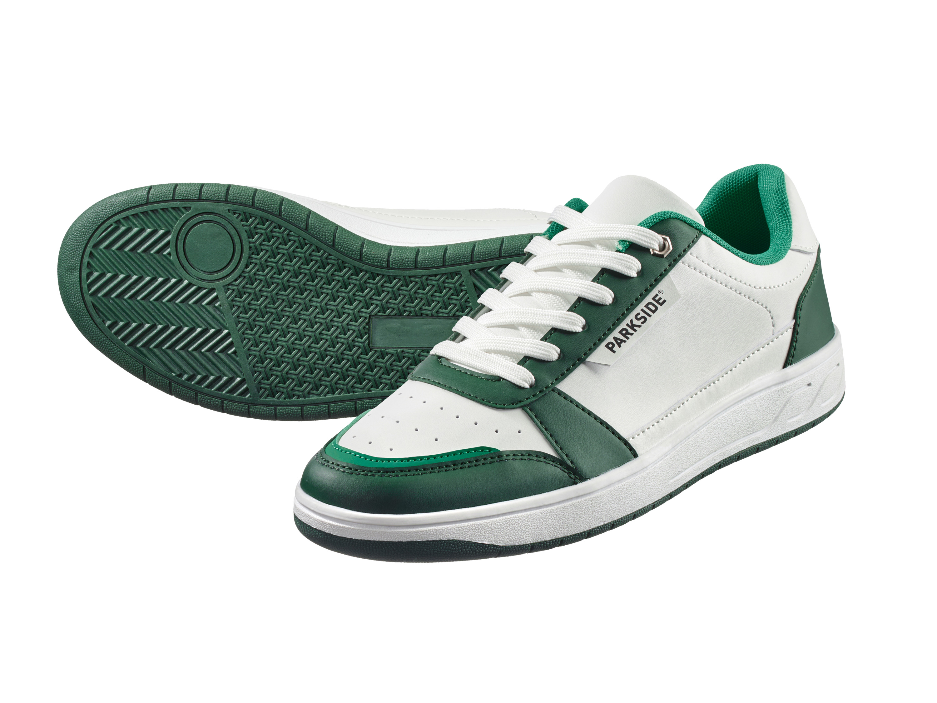 Parkside Sneakersy męskie Biały/zielony, 42
