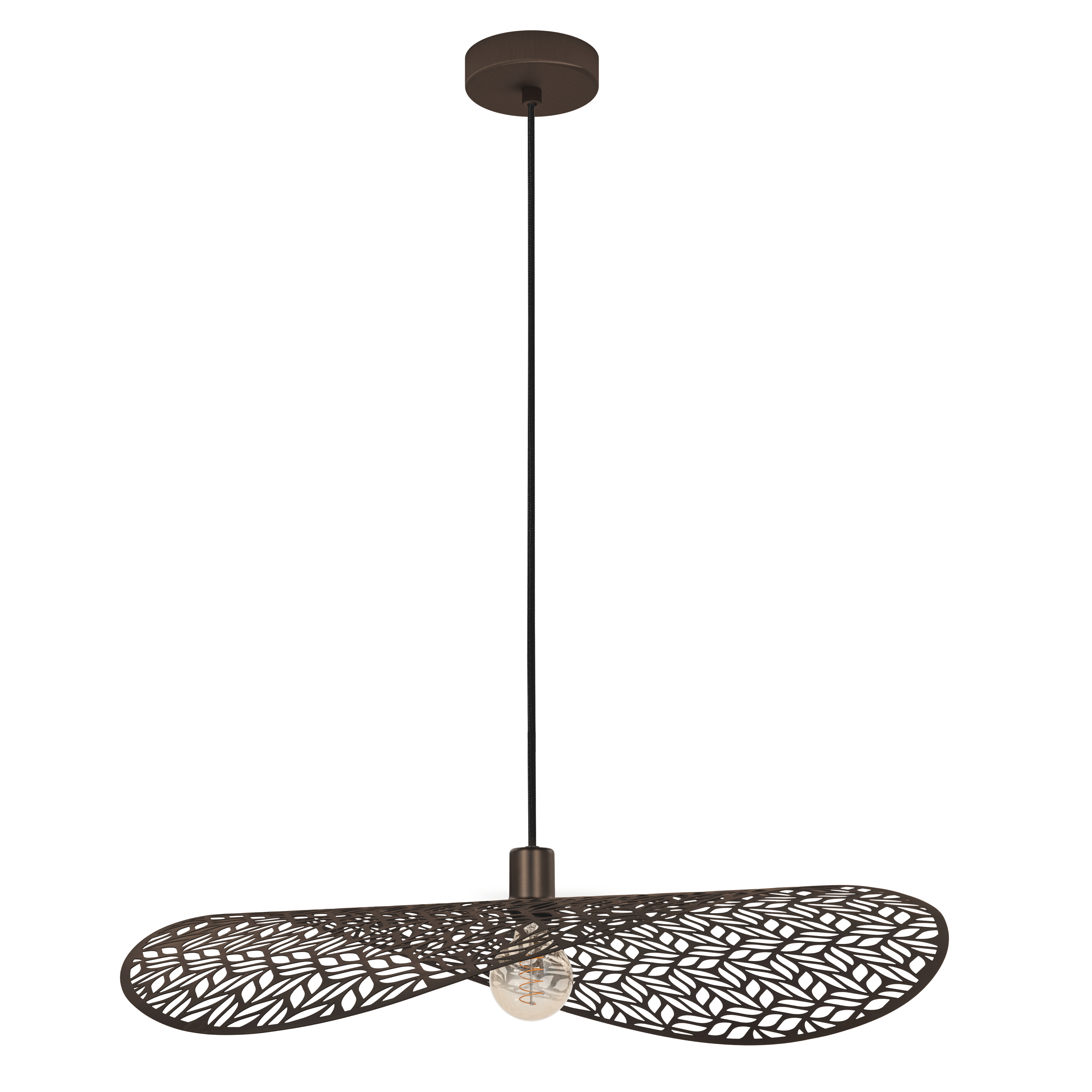 Darmowa Dostawa - Lampa wisząca 1x60 W brązowa Eglo Swaby 44167