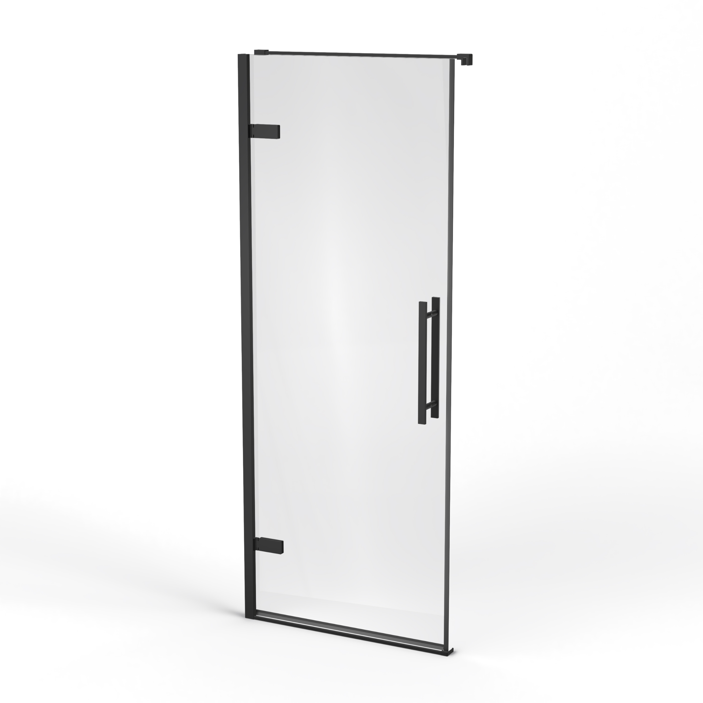 Darmowa Dostawa - Drzwi prysznicowe 90 cm uchylne czarny mat/szkło przezroczyste Ravak Cool! X0VV70300Z1