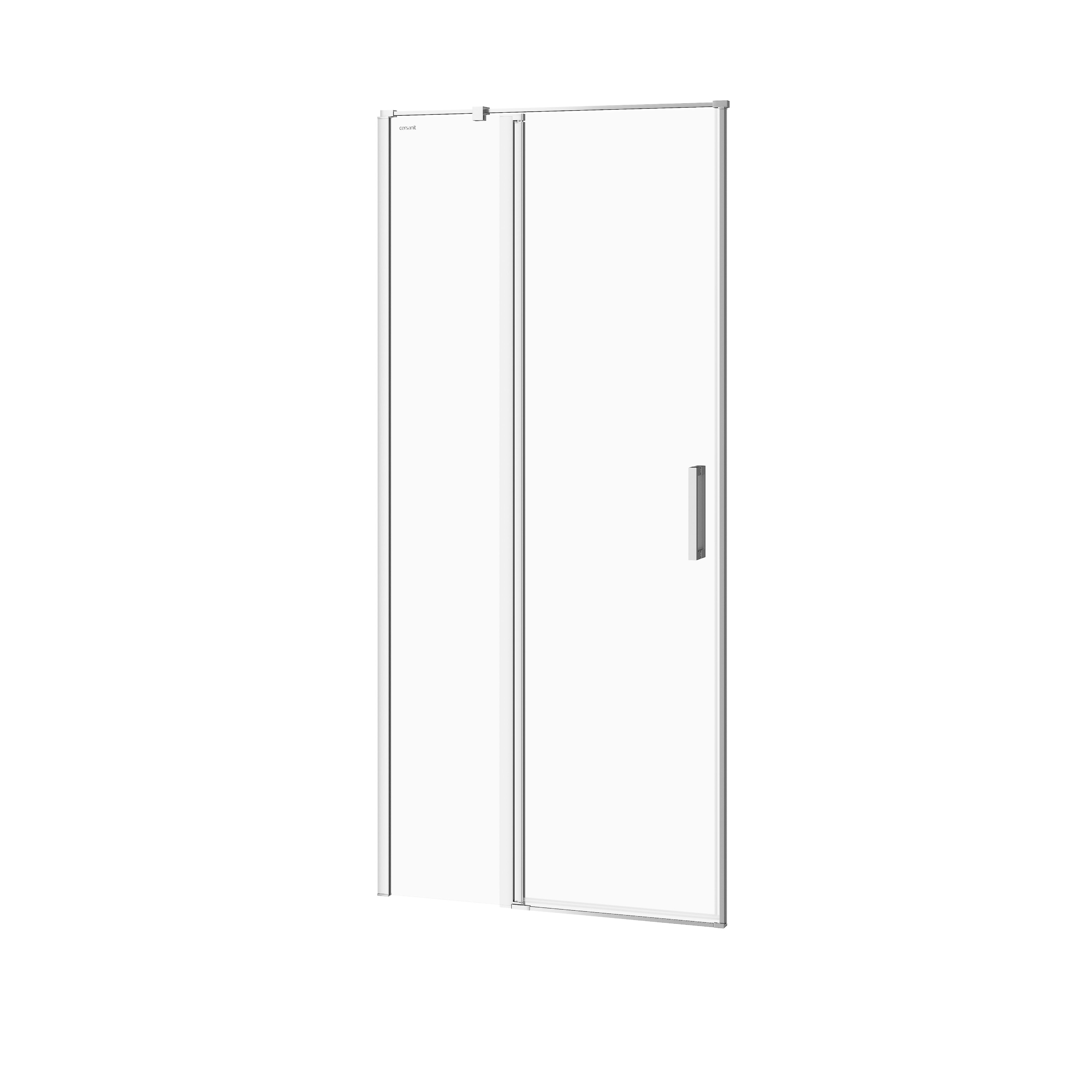 Darmowa Dostawa - Drzwi prysznicowe 90 cm uchylne chrom połysk/szkło przezroczyste Cersanit Moduo S162005