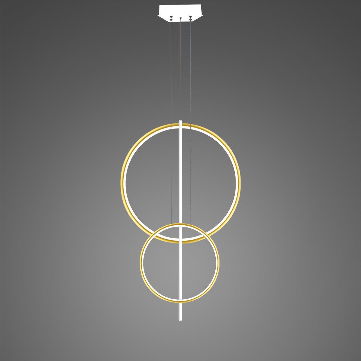 Darmowa Dostawa - Lampa wisząca 3x51 W biała-złota Altavola Design Linea LA0872P60401003kgoldwhite