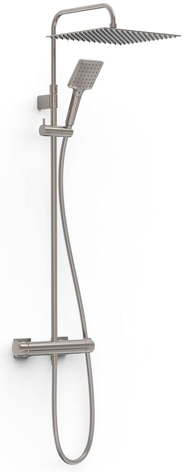 Darmowa Dostawa - Zestaw prysznicowy ścienny z deszczownicą stal Tres Project 22119101AC