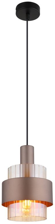 Darmowa Dostawa - Lampa wisząca 1x60 W bursztynowa Globo Lighting Milley 15560HA