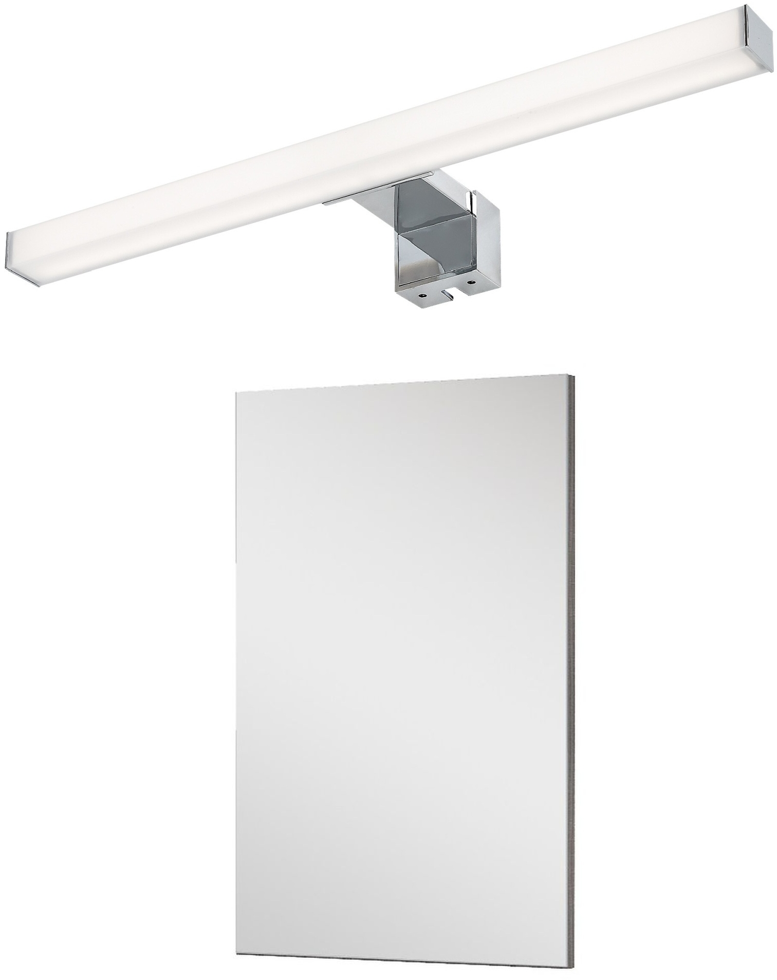 Darmowa Dostawa - Lustro z kinkietem 40x70 cm prostokątne z oświetleniem Elita Sote abset11069