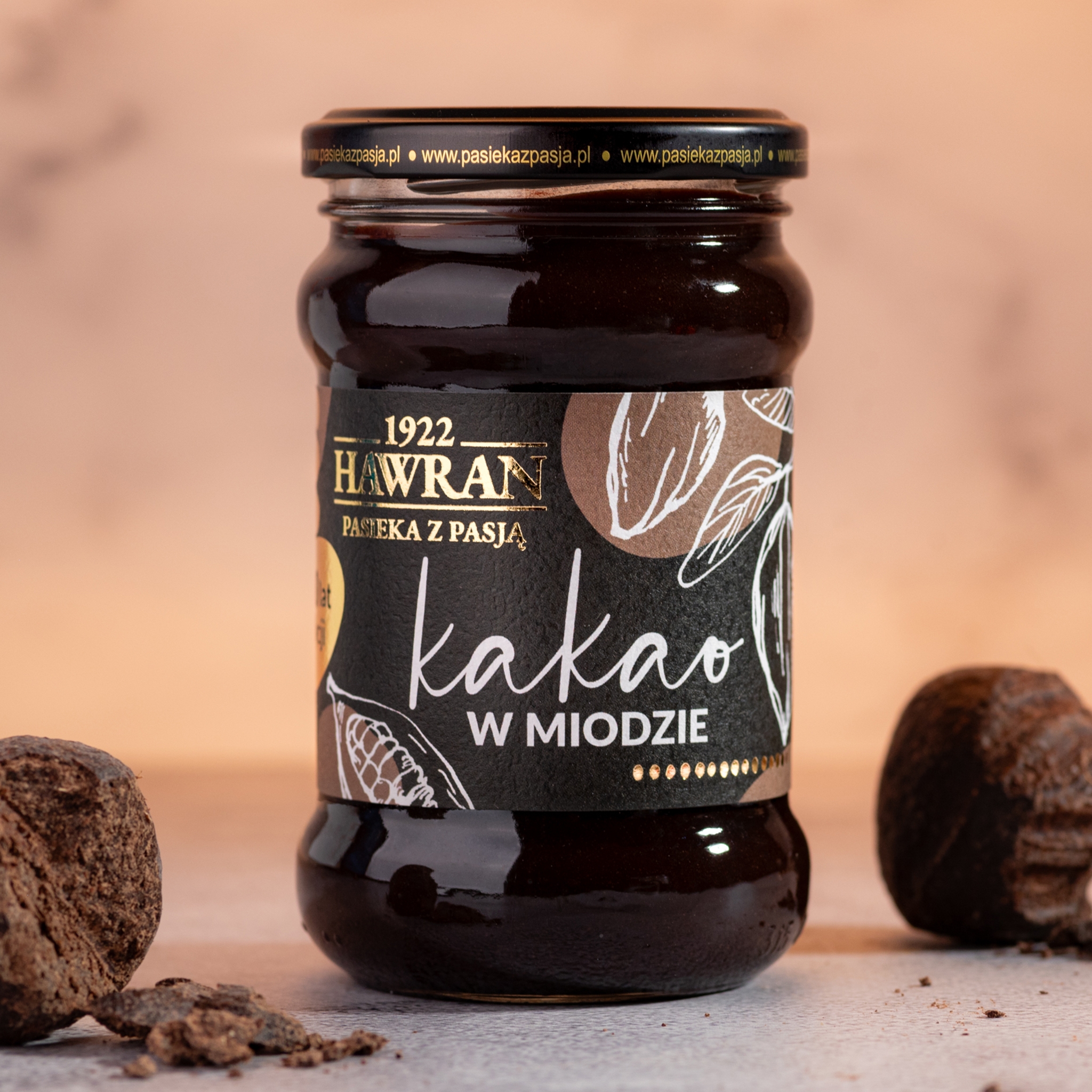 Kakao w miodzie wielokwiatowym 370g - Pasieka z Pasją Hawran