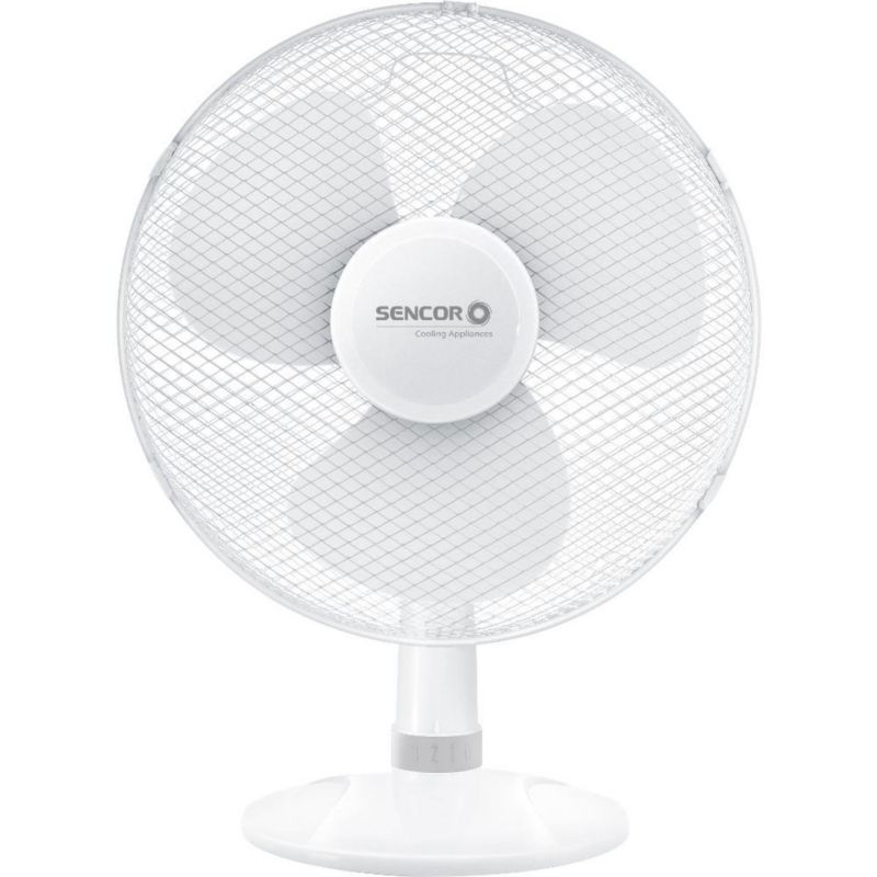 Wentylator Sencor SFE 4037WH Wiatrak Biurkowy 3 Poziomy 40 Cm Biały 1szt