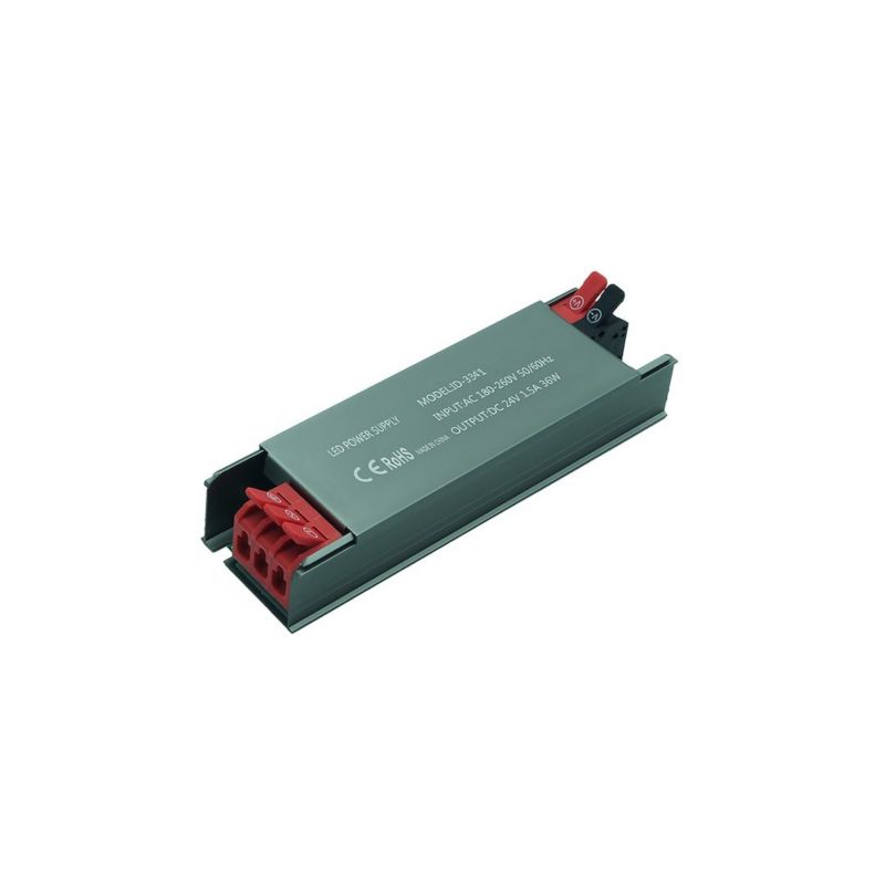 Zasilacz transformator do LED IdeaLED moc 36W output 24V DC stałoprądowy IP20 - 1 szt