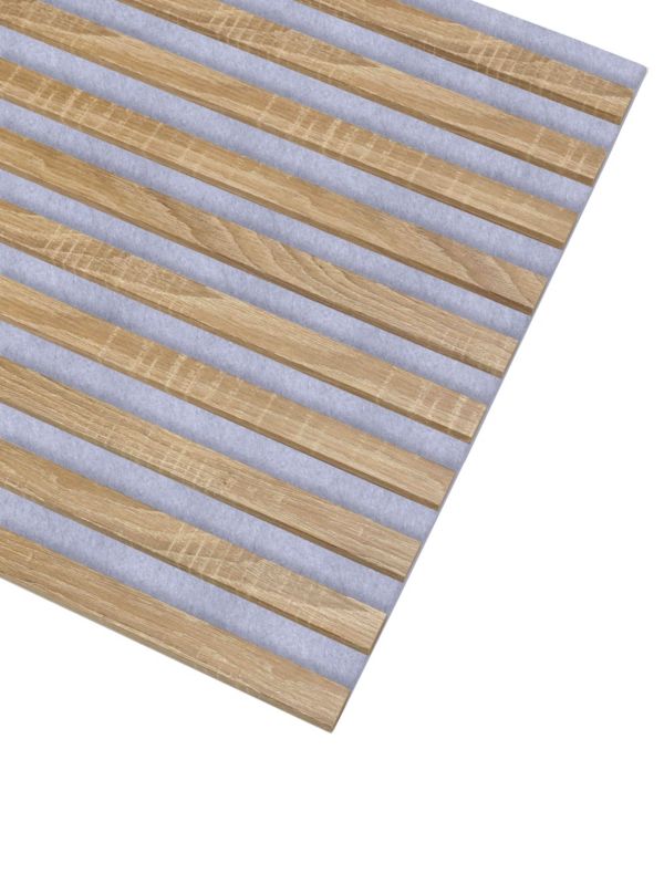 Lamele Ścienne na Filcu Szarym SunWood 275x58cm Panele Dekoracyjne Dąb Sonoma 1 szt.