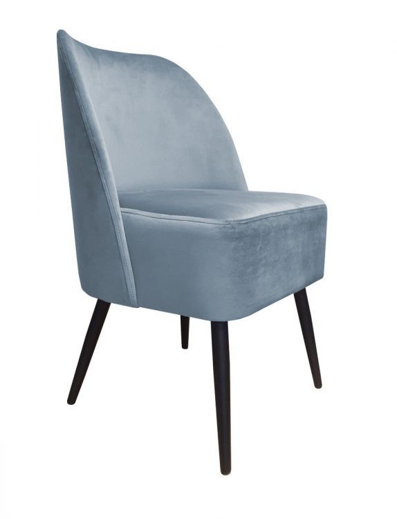Fotel DUNAJ BL VELVET szary ATOS 1 szt.