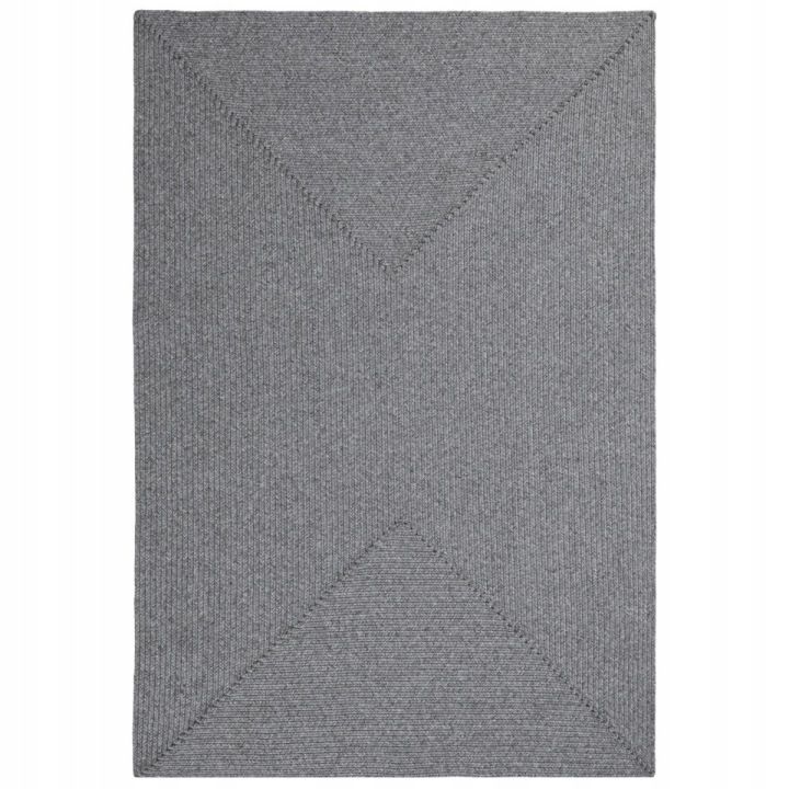 Dywan 120x170, zewnętrzno wewnętrzny, płasko tkany, szary wzór boho marki Hanse Home do salonu, 1 szt.