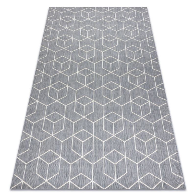 Dywan zewnętrzny Flat RugsX 140x200 cm szary B600 1 szt.
