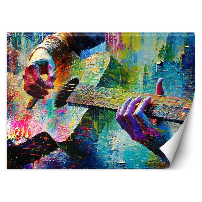 Fototapeta Feeby Gitara Muzyka Kolorowy 100x70 1 szt