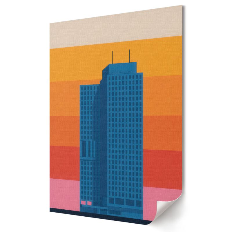 Plakat canvas Wallfluent Format A3 Miasto abstrakcja Artysta Leo "Orbit" Wagner 1 szt.