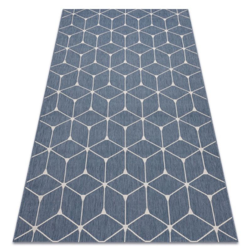 Dywan zewnętrzny Flat RugsX 140x200 cm niebieski B605 1 szt.