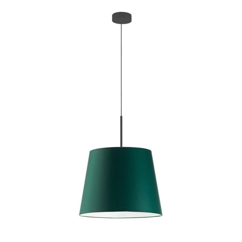Lampa wisząca Volta Light Factory sufitowa regulowana z abażurem stożek Butelkowa zieleń SPACE 1szt.