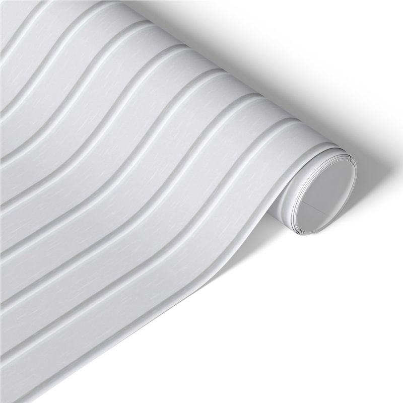 Samoprzylepna Okleina na Meble Tulup 50x100 cm Pionowe pasy Samoprzylepna Folia do Renowacji DIY 1 rol.