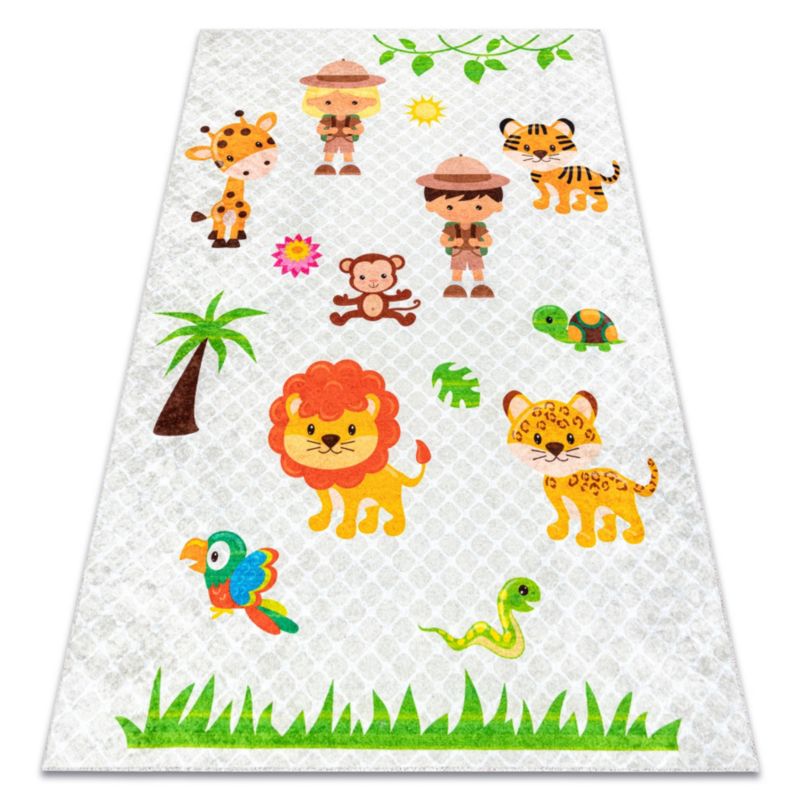 Dywan dla dzieci Junior RugsX 120x170 cm szary BR027 1 szt.