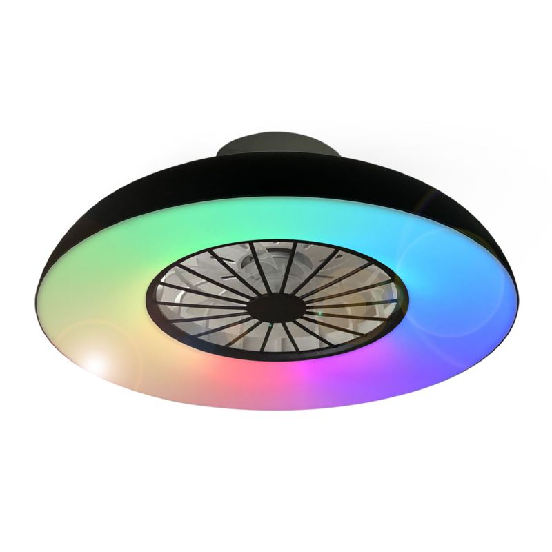 Plafon LED z wentylatorem LL VIRIC CCT+RGB LIGHTLOGIC 66851 wiatrak sufitowa 48W pilot 1 szt.
