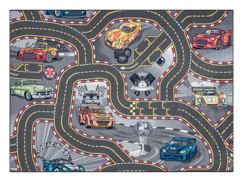 Dywan dla dzieci Rebel Roads RugsX 140x200 cm szary AW026 1 szt.