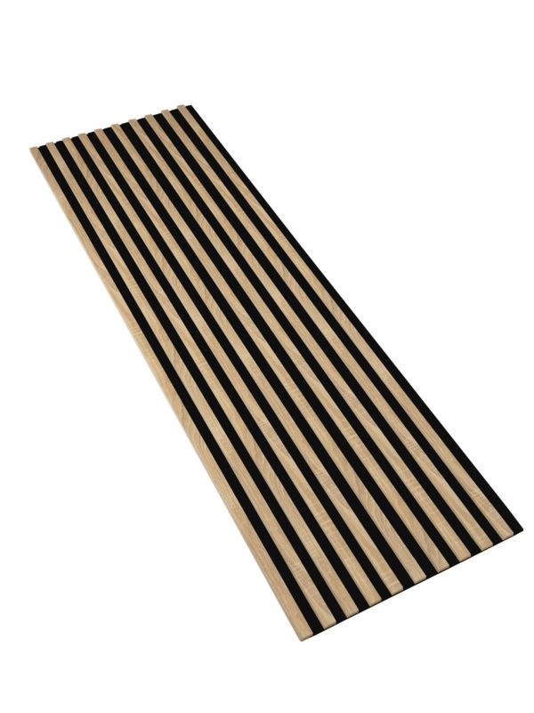 Lamele na Płycie Czarnej Ścienne SunWood 275x58cm Panele Dekoracyjne Dąb Sonoma 1 szt.