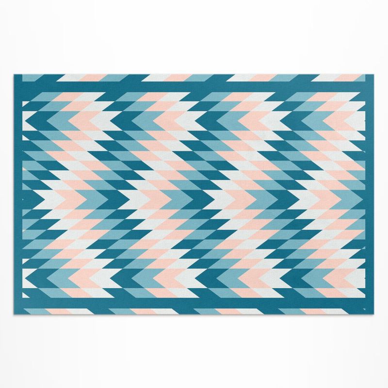 Dywan Winylowy Zewnętrzny Wallfluent 140x210 cm Geometryczna jodełka nowoczesny design 1 szt.