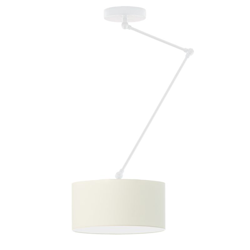 Lampa sufitowa Volta Light Factory żyrandol lampa wisząca z abażurem walec Biały/Ecru SOUL 1szt.