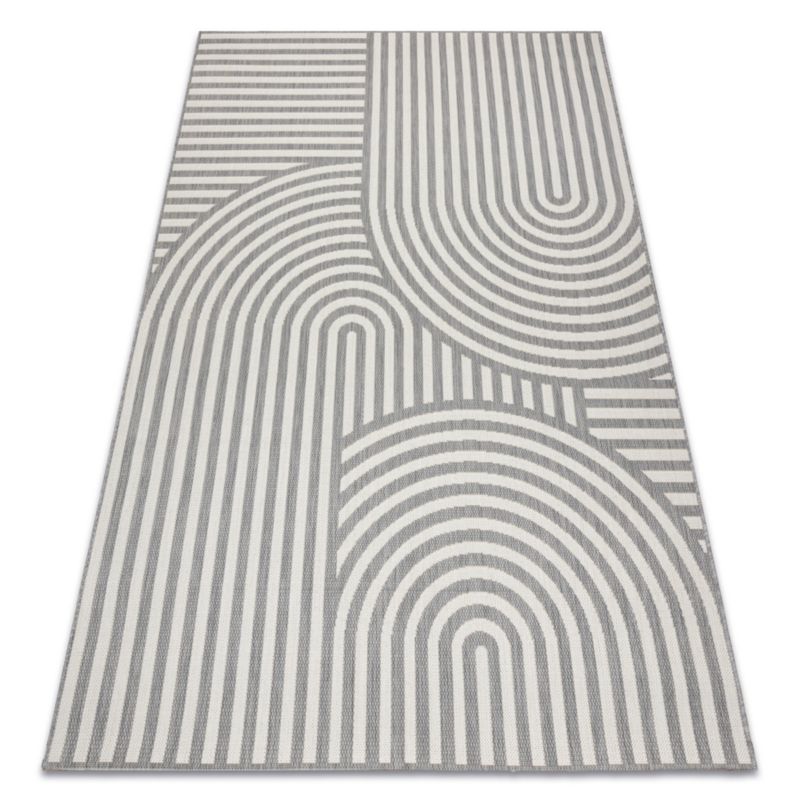 Dywan zewnętrzny Flat RugsX 140x200 cm szary B1635 1 szt.