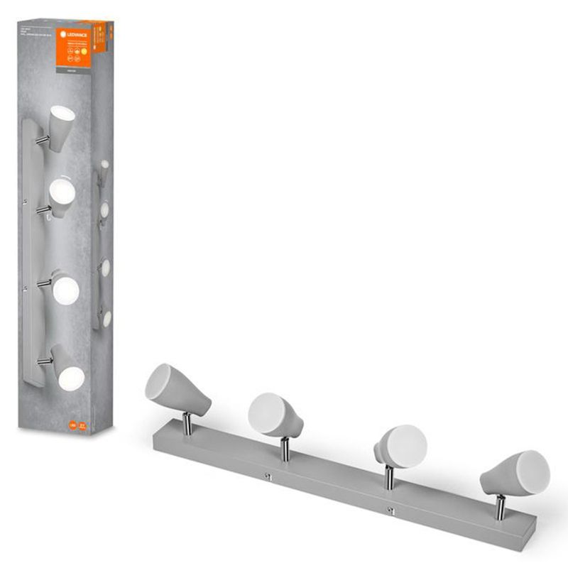 Lampa Sufitowa Leedvance Reflektor Regulowany Punktowy 17.2W 840lm 3000K Szary Spot 1 szt.