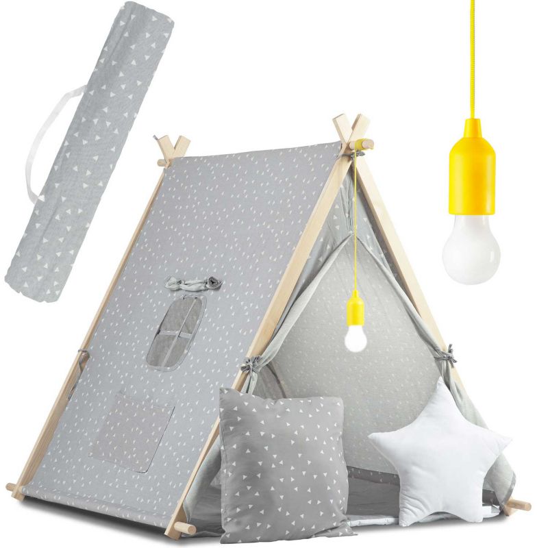 Namiot Tipi dla dzieci Nukido NK-405 wigwam szary 1szt.
