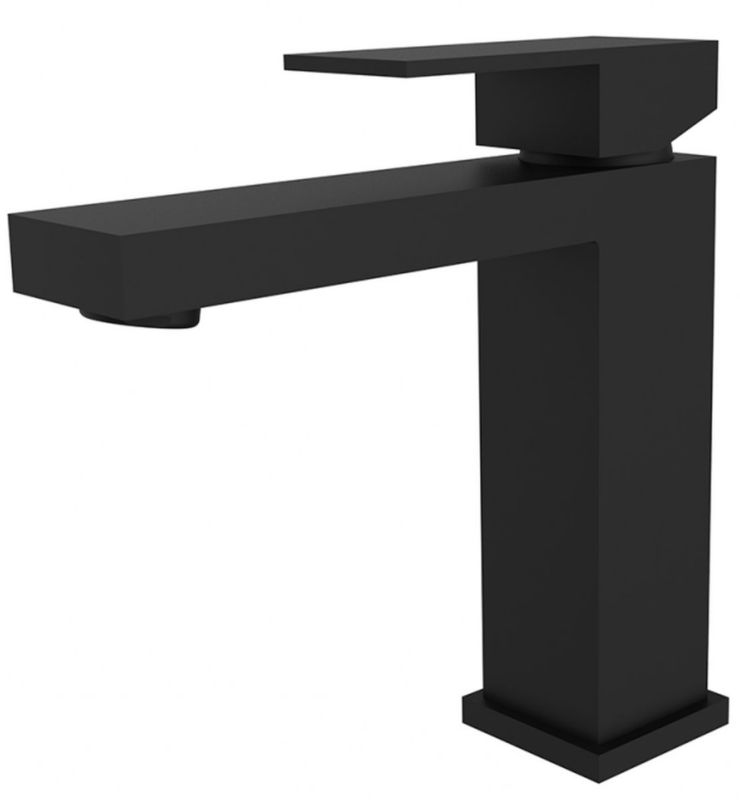 Bateria umywalkowa Besco Varium czarny mat 17,8 cm wys. 1 szt.