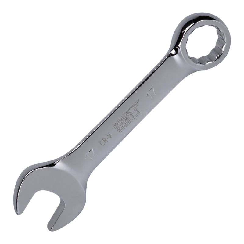 Klucz płasko-oczkowy Forge Steel krótki 17 mm