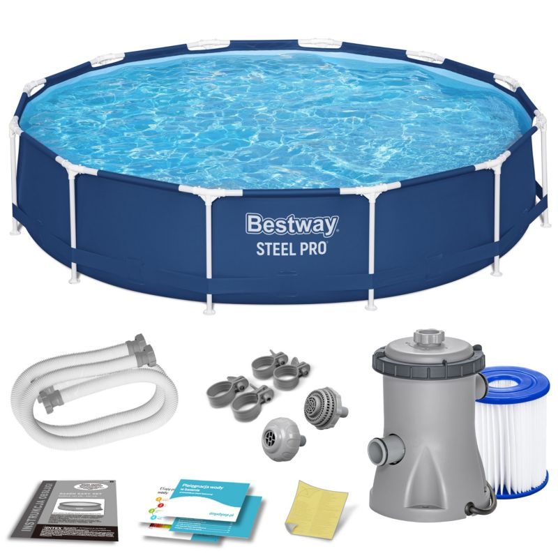Basen ogrodowy stelażowy pompa 366x76 Bestway 56681 1szt.