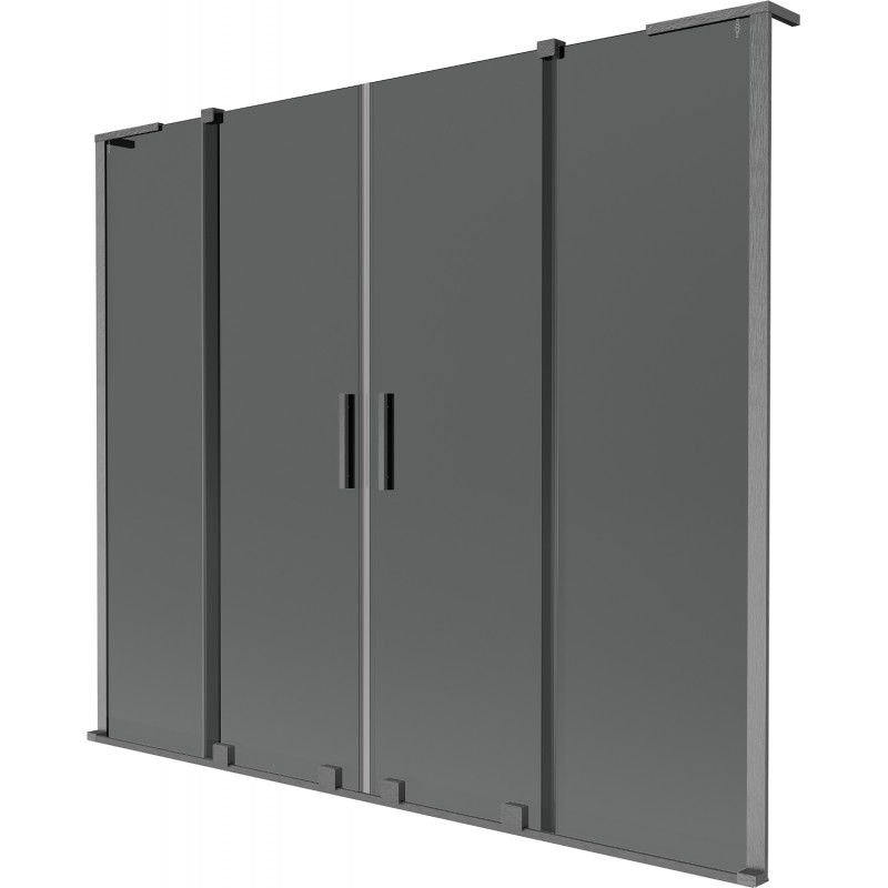 Parawan nawannowy Mexen Velar L grafit 170x150 cm 1 szt.