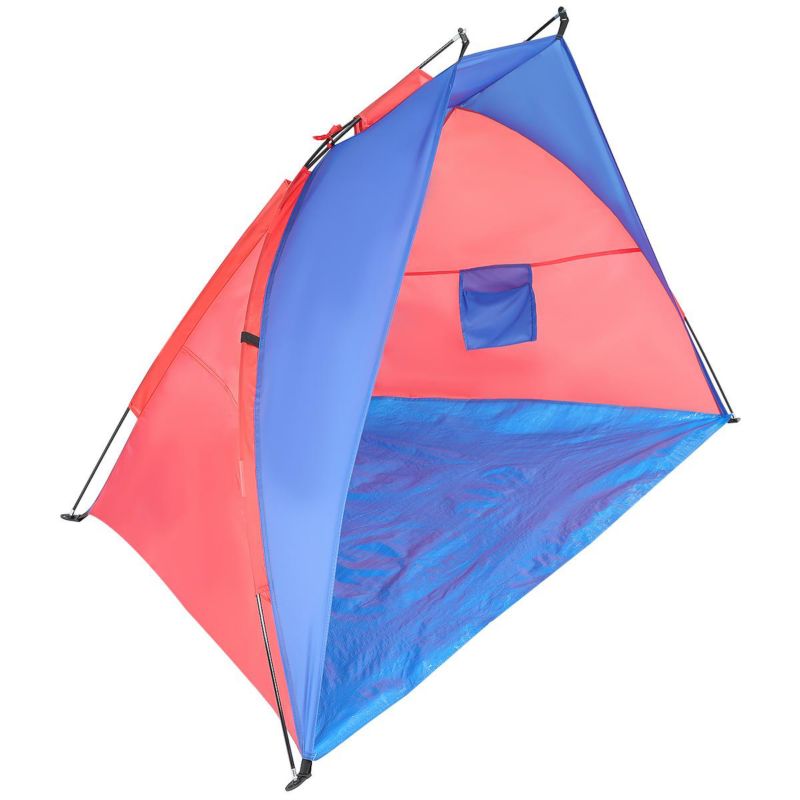 Namiot Enero Camp osłona plażowa Sun 200X100X105cm niebiesko-czerwona 1szt.