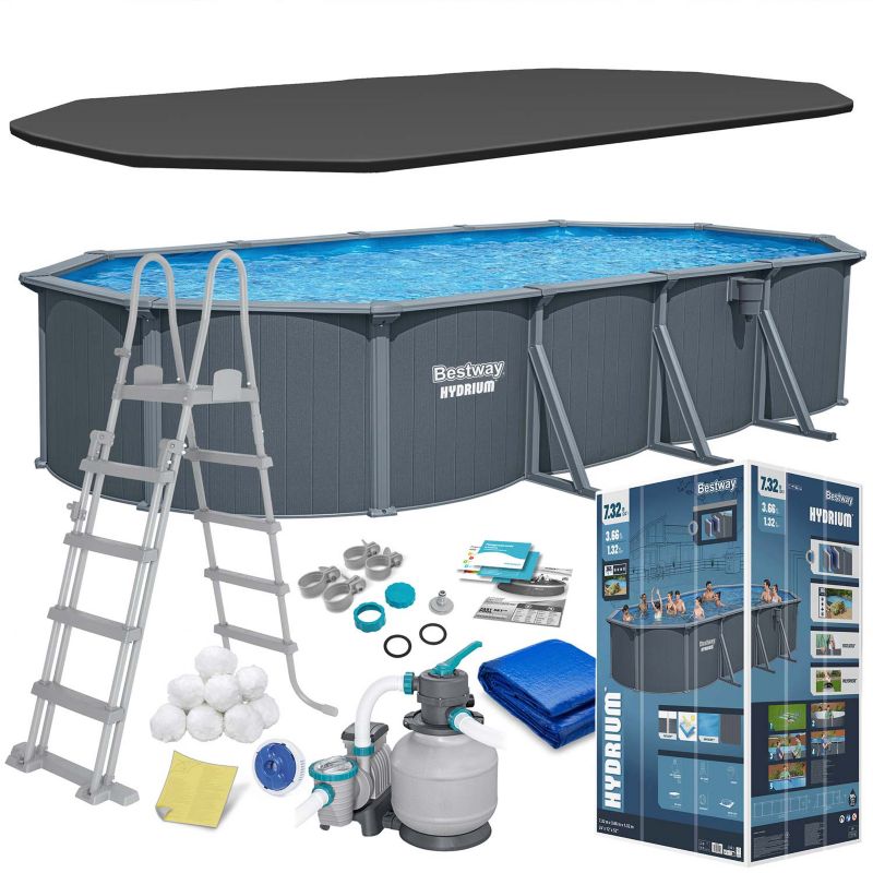 Basen stelażowy Hydrium 732x366x132 Bestway całoroczny 561CW zestaw 1szt.