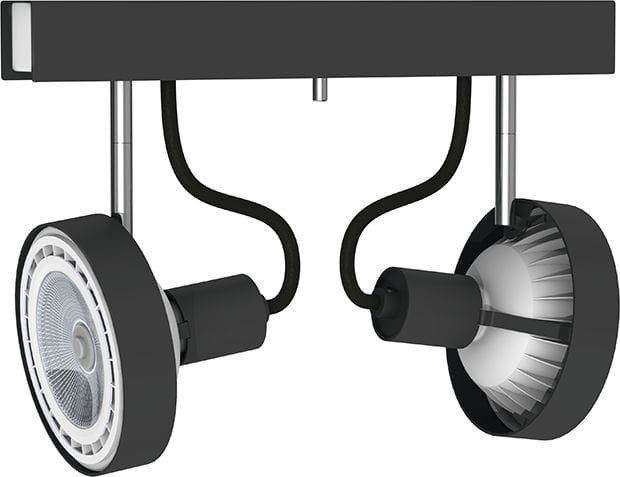 Spot oprawa sufitowa Nowodvorski Lighting Cross grafitowy 2 x ES111 x 75W IP20 wym: 30 x 12 cm - 1 szt.