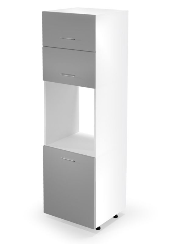 Szafka Halmar pod piekarnik 60 VENTO DP-60/214 jasnoszary połysk 1 szt