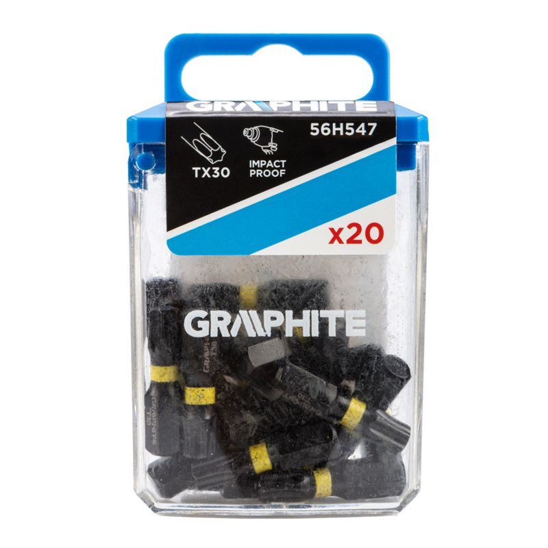 Bity udarowe GRAPHITE typ TX30 x 25 mm 1 kpl.