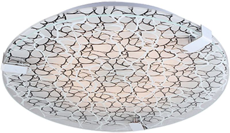 Plafon sufitowy lampa Candellux Fiera chromowany czarny 2 x E27 x IP20 wym: 9 x 31 x 31 cm - 1 szt.