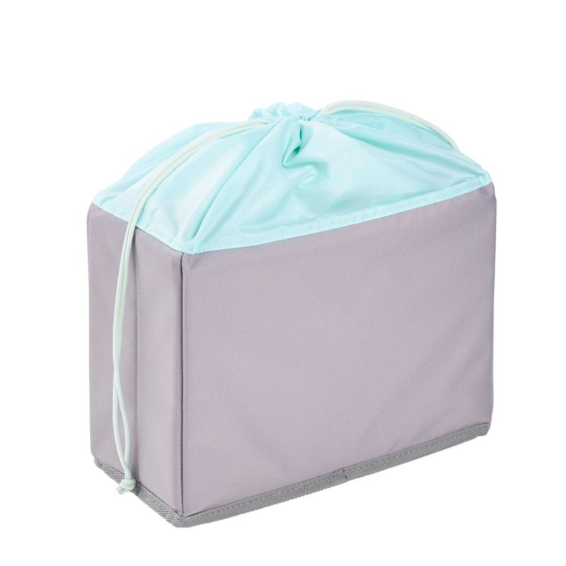 Składany pojemnik na owoce i warzywa Keeeper Nea 9l, szary 29,5 x 12 x 22,5 cm, z siateczką i ściągaczem 1 szt.