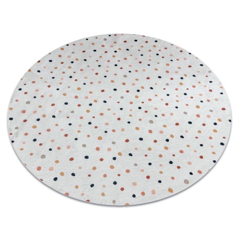 Dywan dla dzieci Bambino RugsX koło 80 cm biały DE187 1 szt.