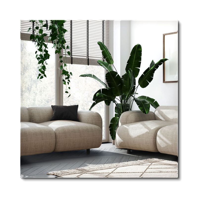 Dekoracyjne Lustro Wiszące Wallfluent 50 cm x 50 cm Kwadratowe 1 szt.